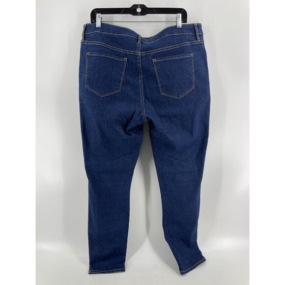 Old Navy Super Skinny Mid-Ris Women's Jeans Size 16 High Rise Stretch Straight - Picture 4 of 10